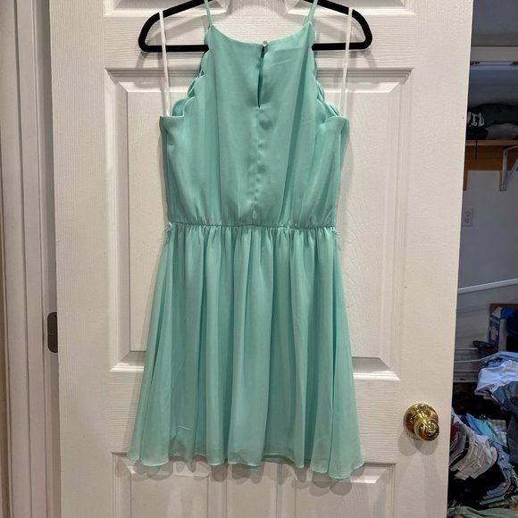 IZ Byer Scallop Edge A-Line Dress, Size L - Picture 2 of 8